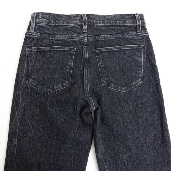 NEW FRAME Le High Straight Jeans Mid Rise Ankle Black Acid Wash Edgey - Picture 9 of 14